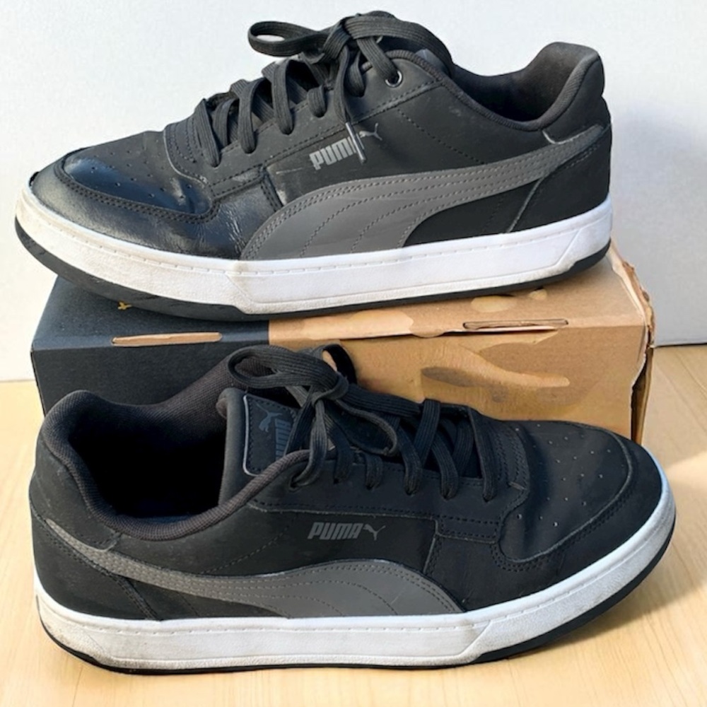 Puma Mens Shoes Caven 2.0 Buck Size 10.5 Black